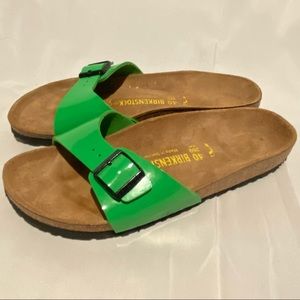 Birkenstock Madrid Birko Flor Neon Green -40 (US Women's 9)